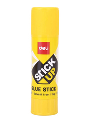 Deli Stick Up Glue Stick, 12 x 15gm, Yellow