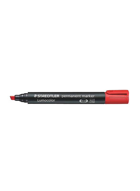 ستيدلر قلم ماركر ثابت مكون من 10 قطع أحمر