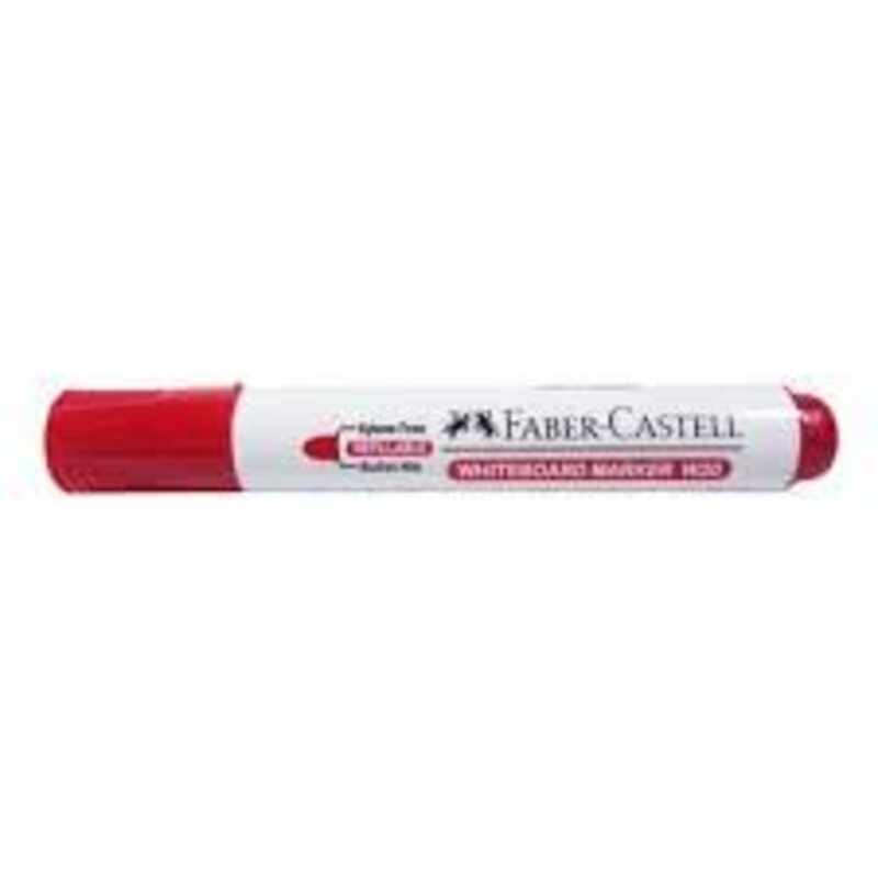 Faber-Castell 10-Piece Castle White Board Marker, Red
