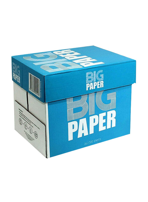 

Big Paper Printing Photocopy Paper, 500 Sheets, 80gsm, 5 Reams Pack, A4 Size, White