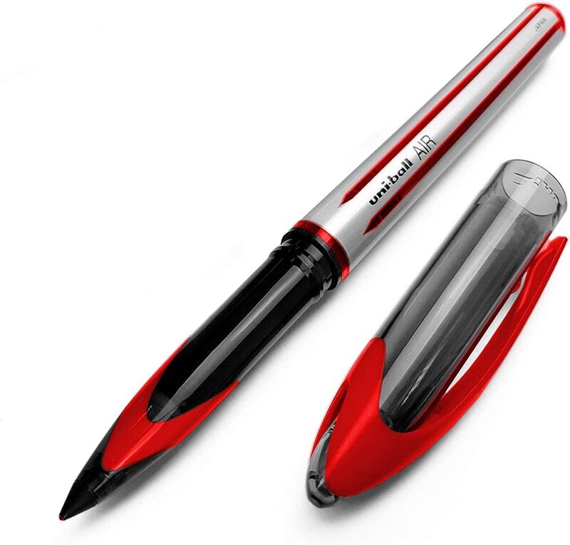 Uniball 3-Piece Air Medium Rollerball Pen Set, 0.7mm, UBA-188-L, Red