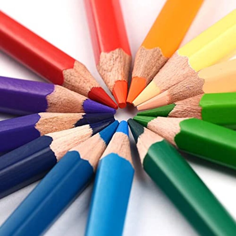 50-Piece Dolphin Colour Pencil, Multicolour
