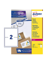Avery L7168 Self Adhesive Parcel Shipping Labels, 100 Sheets, A4 Size, White
