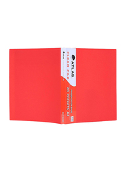 Atlas Clear File Presentation Book, A4-20 Pockets, ATCL001, Red