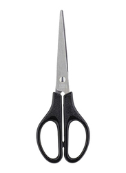 Deli 0603 7-inch Stainless Steel Scissors, Black
