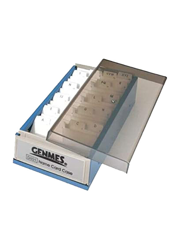 

Genmes Business Card Case with A-Z Index, 600 Cards, Black