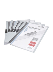 Durable Duraclip 30 Plastic File, A4 Size, 25 Pieces, DUPG2200-10, Grey