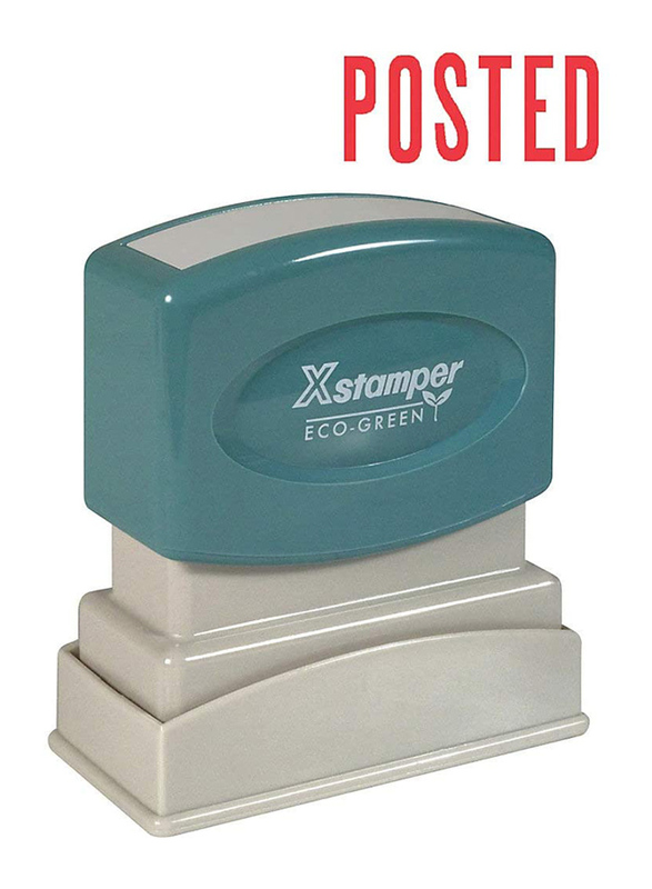Xstamper Posted Title Stamp, XST1047, Green/Grey