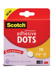 Scotch Permanent Adhesive Dots, Multicolor