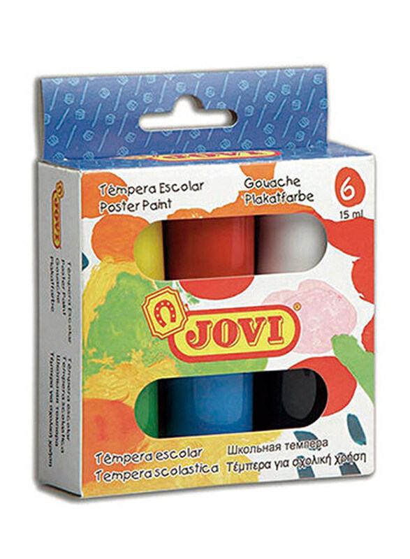 

Jovi Poster Paint Box, 15ml, 6 Jars, Multicolor