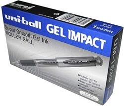 Uniball 12-Piece Gel Impact Broad Pen, UM153S, Blue