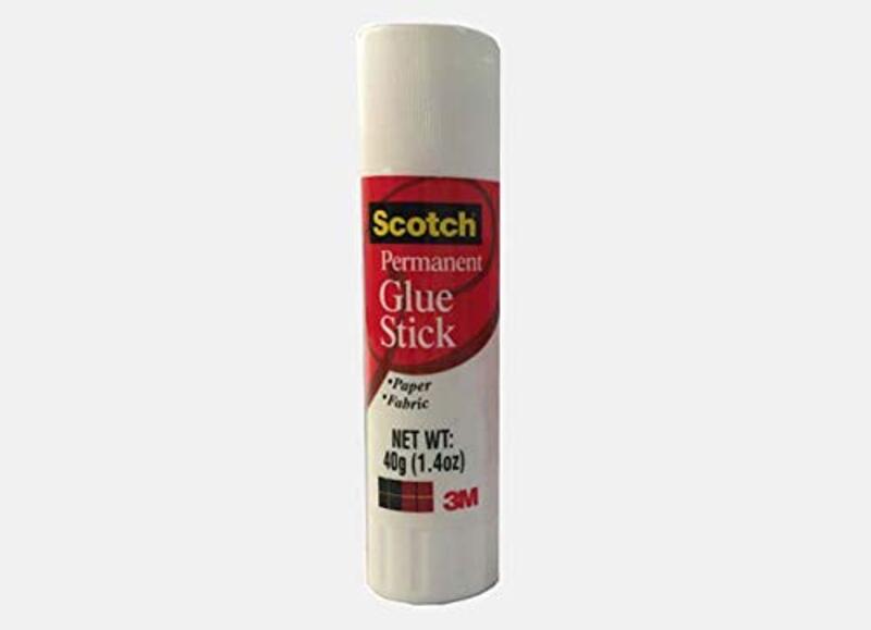 3M Scotch Permanent Glue Stick, 40g, Red/White