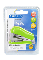 Rapesco Bug Mini Stapler, Green