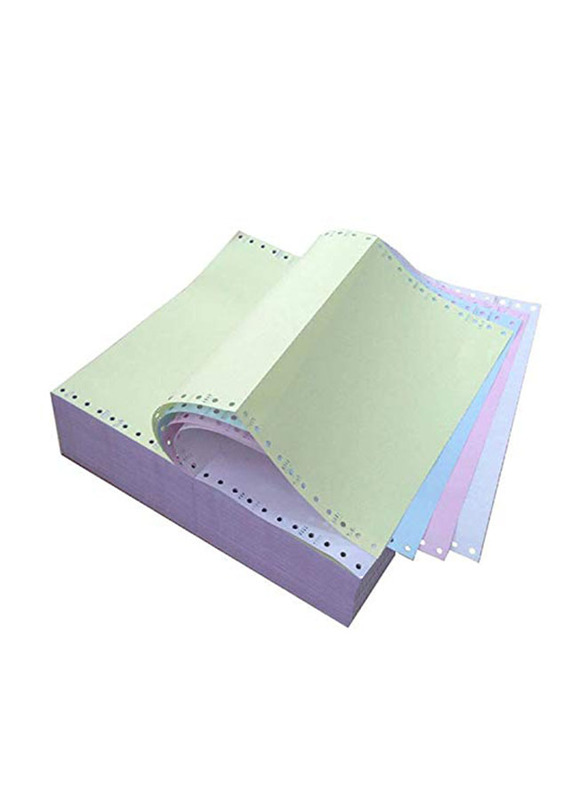Sinarline Computer Paper, 4-Ply, 1000 Sheets, 110 GSM, A4 Size, Multicolour