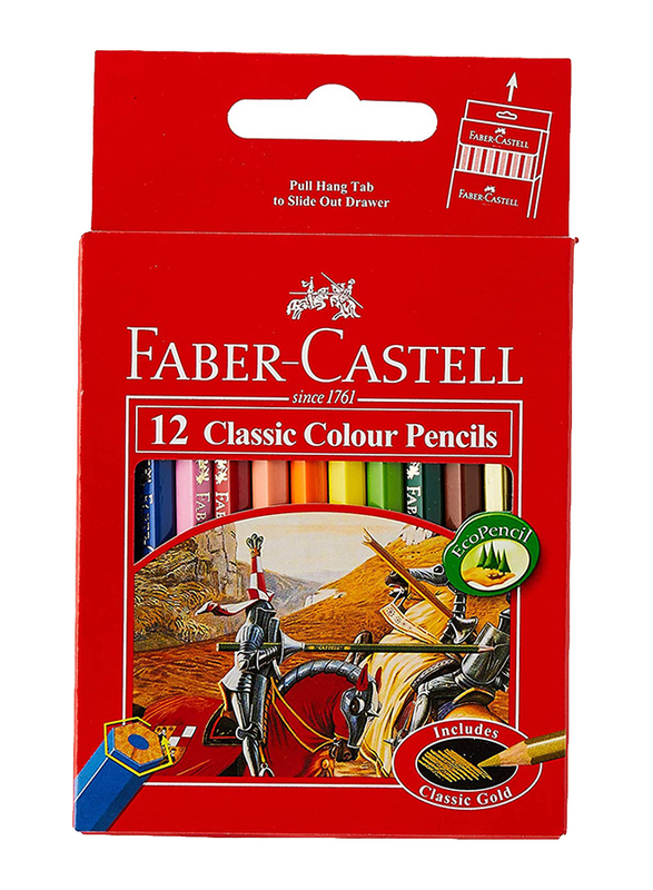 Faber-Castell 12-Piece Classic Color Pencils Set, Multicolor