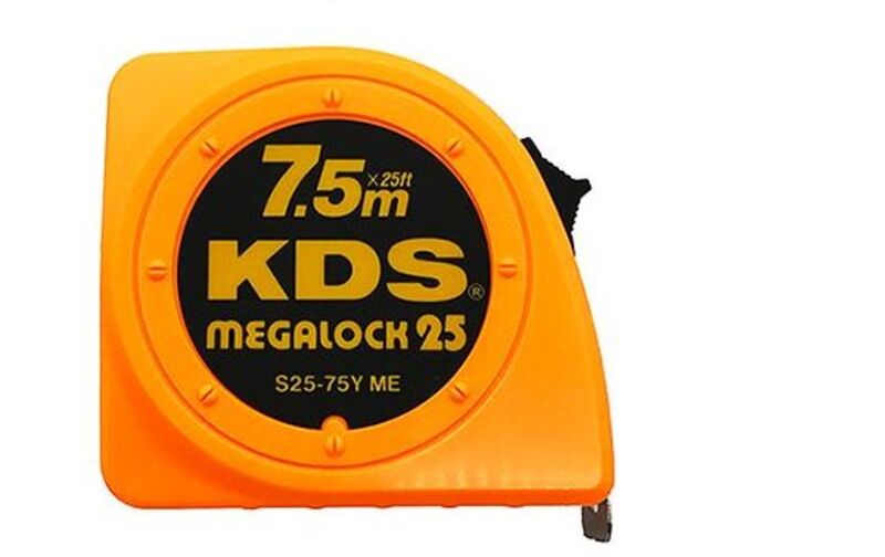 Kds 7.5-Meter Measuring Tape, S25, Yellow