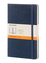 Moleskine Classic Ruled Paper Notebook with Hard Cover, 13 x 21cm, Blue