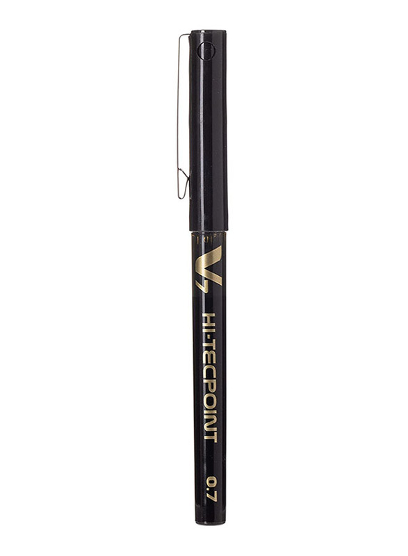 Pilot V7 Hi-Tecpoint Rollerball Pen, 0.7mm, Black