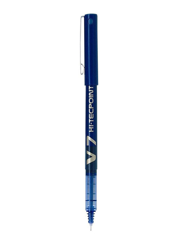 Pilot 12-Piece V7 Hi-Tecpoint Rollerball Pen, Blue
