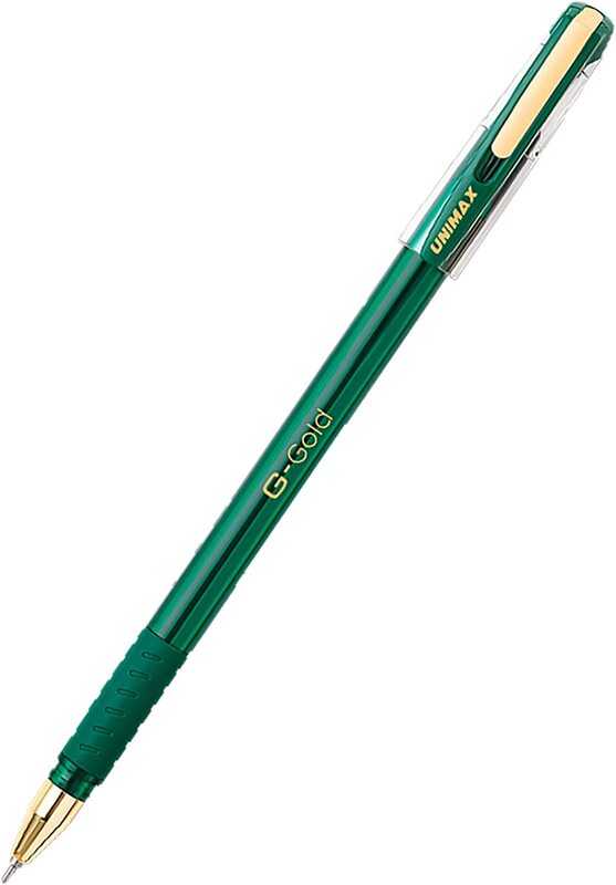 Unimax 50-Piece Gigis G-Gold Ballpoint Pen, 0.7mm, Red