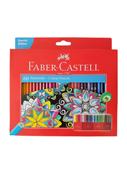 Faber-Castell 60-Piece Premium Color Pencils Set, Multicolor