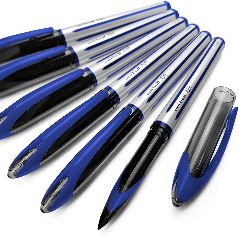 Uniball 12-Piece Air Rollerball Pen Set, 0.7mm, UBA-188-L, Blue