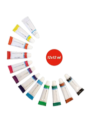 Faber-Castell Tubes of Bright and Intensive Gouache Colors, 12ml, 12-Pieces, Multicolor