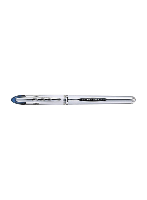 Uniball 12-Piece UB-200 Vision Elite Medium Rollerball Pen, 0.8mm, Blue