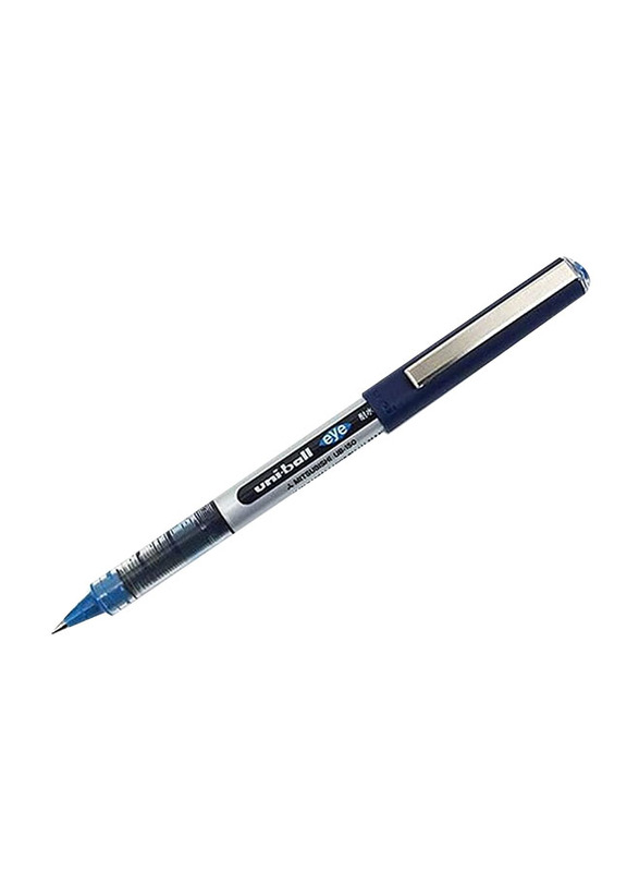 Uniball 10-Piece Ub-150 Eye Rollerball Pen Set, 0.5mm, Blue