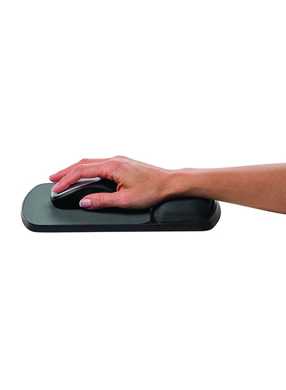 Fellowes Gel Mouse Pad with Wrist Rest, 91741, Graphite