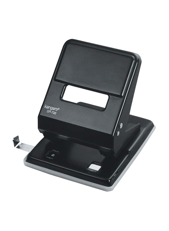 

Kangaro 36-Sheets Capacity Paper Punch with Metal Guide Bar, DP-720, Black