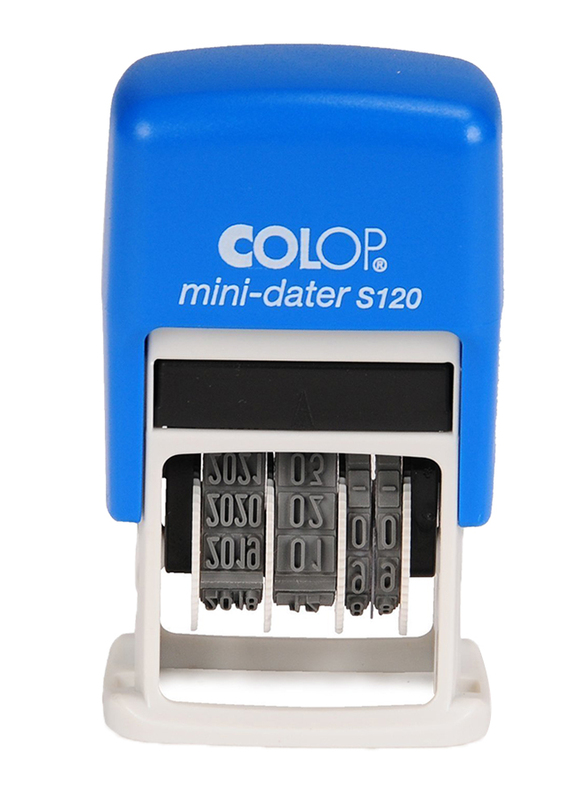 Colop Mini Date Stamper, 4mm, S120, Blue