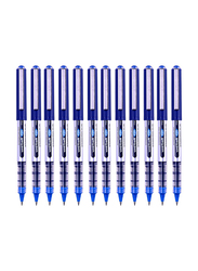 Uniball 12-Piece UB-150 Eye Micro Rollerball Pen, 0.5mm, Blue