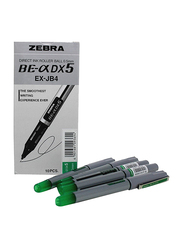 Zebra 10-Piece Direct Gel Ink Roller Ball Pen, 0.5mm Set, Green