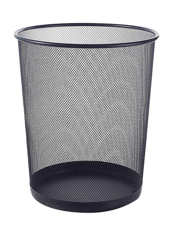 

BYbyh Metal Mesh Waste Bin, Black