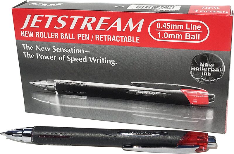 Uniball 12-Piece SXN-210 Jetstream RT Ballpoint Pens, 1mm, Black