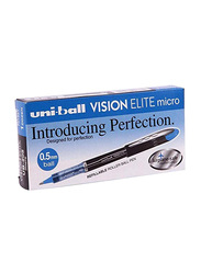 Uniball 12-Piece Vision Elite Roller Ball Pens, 0.5mm Set, Blue