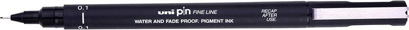 Uni Pin Fine Line Roller Pen, 0.1mm, Black