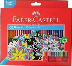 Faber-Castell 60-Piece Premium Color Pencils, Multicolour