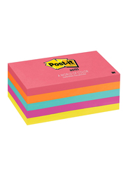 Post-It 655-5PK Cape Town Collection Sticky Notes, 7.62 x 12.7cm, 5 x 100 Sheets, Multicolor