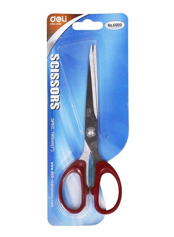 

Deli Scissors, 7-inch, 6009, Red