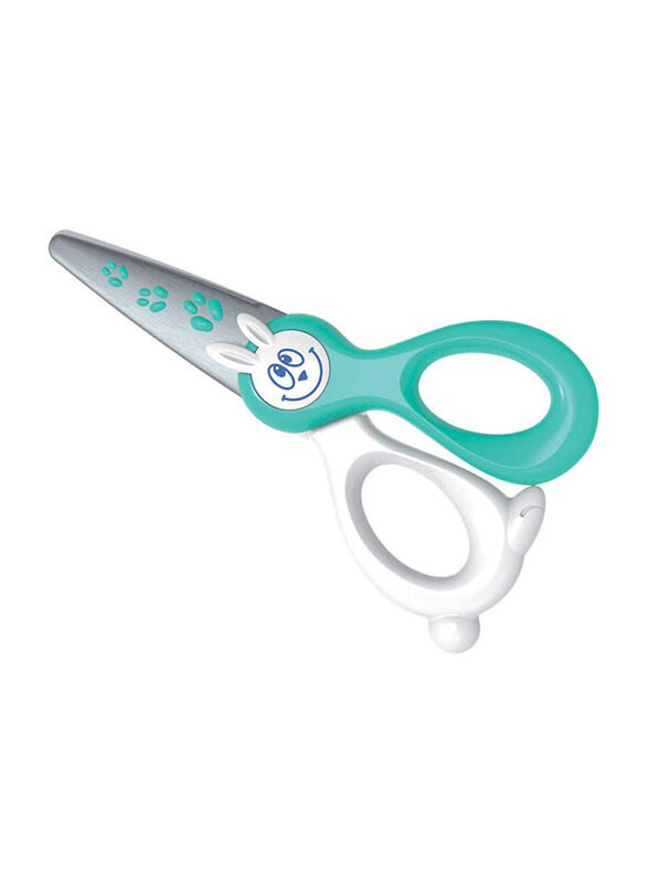 

Maped Kidi-Cut Scissors for Kids, Aqua/Silver/White