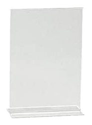 Acrylic Sign Holder 2 Sided T-Type A5, 149 x 210mm, White