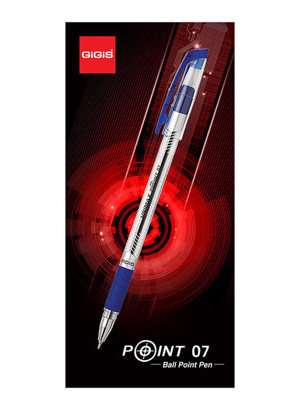 Unimax 50-Piece 7 Ballpoint Pen Set, Red