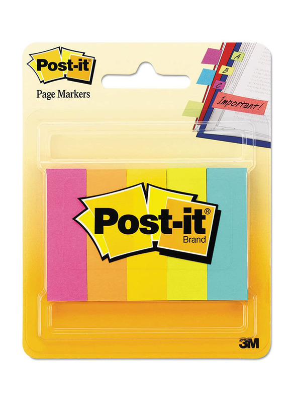 Post-It 6705 Sign Here Tape Flag 100 Sheets, 100 Sheets, Multicolour