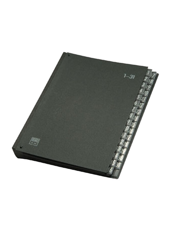

Elba 42418 Fiberboard Signature Book, 32 Dividers, A4 Size, Black