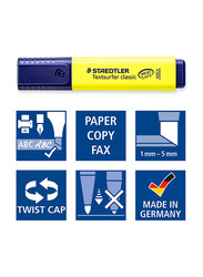 Staedtler 10-Piece Texts Original Colour Highlighter, Yellow