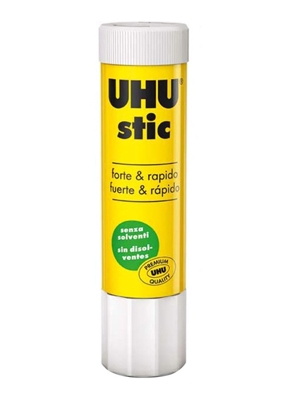 UHU Stic Glue Stick Without Solvent Blister, 4 Pieces x 40g, White