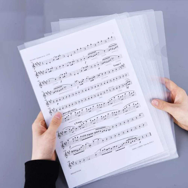 Locgff Clear Plastic Document Folder, Not Easy To Break, Firm Edges, Transparent Document Folders For Documents, Papers, Paintings, 100 Pieces, Clear