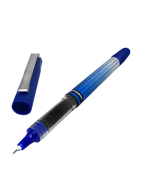 Uniball 6-Piece Needle Point Rollerball Pen Set, 0.5mm, UB-185S, Blue